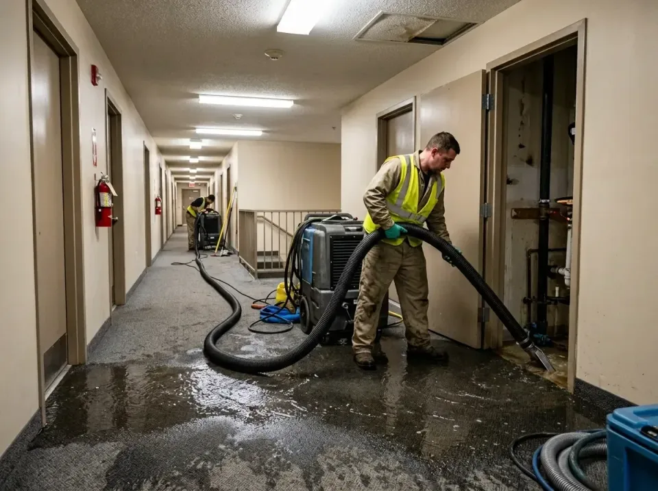 multi-unit-apartment-hallway-f-005 — frequently asked questions, Emergency Burst Pipe Water Extraction & Removal in Greentre…